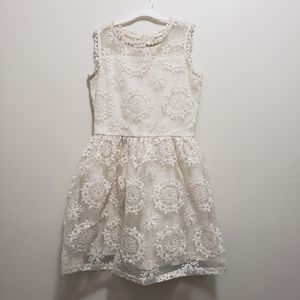 Girls Ivory Lace 'BTWEEN Dress'